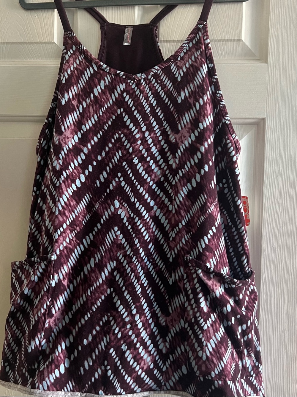 FP Movement by Free People:Hot Shot Mini-Dress Maroon/Mint NWT